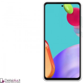 Skaidrus - 1 mm.storio silikoninis dėklas (telefonams Samsung A52/A52 5G/A52S 5G)